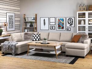 Colțar Scandinavian Choice Remavio 147Maro deschis, 344x199x80cm