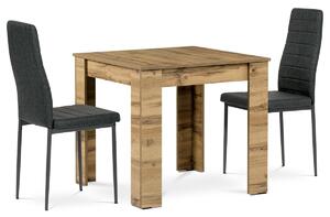 Set masă MDF cu 2 scaune, 80 x 80 x 75 cm, stejarWotan