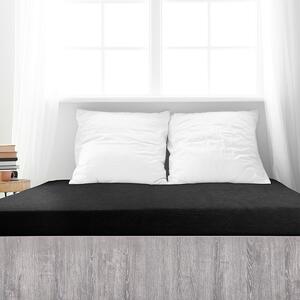 Cearșaf de pat 4Home din frotir Ideal negru , 90 x200 cm, 90 x 200 cm
