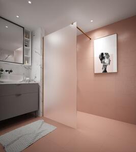 Erga Paris, Paravan de duș Walk-In 50x200 cm, sticlă mată 8mm, profil auriu mat, ERG-V02-PARIS-050x200-FR-GB