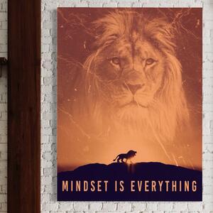 Tablou Canvas Premium LuxCanva® A1049, The Lion King , Leu, Regele Junglei, Safari, Motivational, Culori Vibrante