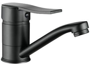 Kuchinox Madera, baterie lavoar cu braț rotativ, negru mat, LAV-BQM_726D