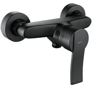 Kuchinox Madera, baterie duș de perete, negru mat, LAV-BQM_740D