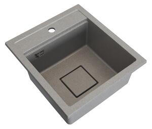Gamma Quadro 4550, chiuvetă din granit cu 1 compartiment 450x495x220 mm, bej, GMA-ZLE000219