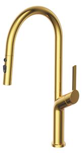 Gamma Round, baterie înaltă pentru chiuvetă h-559, auriu strălucitor, GMA-BRDP-GD