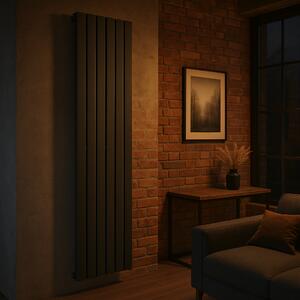 Gamma Gamma, radiator 452x1600mm, negru mat, GMA-GRZE-L-ST-1600452-BK
