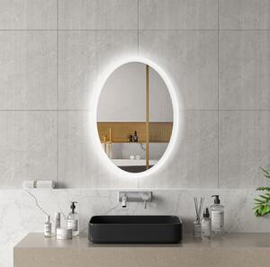 Erga Paola, oglindă ovală LED 50x70cm, 1725 lm, 3 culori de lumină, iluminare față și spate, ERG-V01-302-5070-00