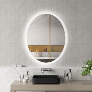 Erga Paola, oglindă ovală LED 80x100cm, 2645 lm, 3 culori de lumină, iluminare față și spate, ERG-V01-302-1080-00