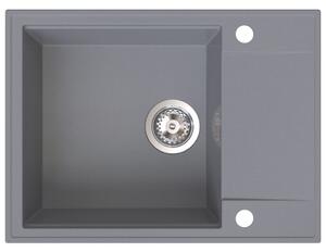 Chiuvetă de bucătărie din granit Sink Quality Sink55, 620x460x215 mm, gri, SKQ-SINK.D.1KKO