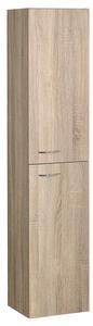 Aqualine Aqualine, dulap înalt ZOJA/KERAMIA FRESH 30x140x20cm, stejar platină, 51157