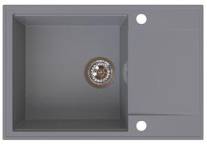 Chiuvetă de bucătărie din granit Sink Quality Sink55, 680x460x215 mm, gri, SKQ-SINK.D.1KDO