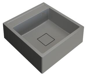 Gamma Farmerski, chiuvetă din granit cu 1 compartiment 600x630x210 mm, gri, GMA-ZLE000212