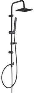Kuchinox Ares, coloană de duș cu cap de duș manual și de ploaie, negru mat, LAV-PG3_70KX