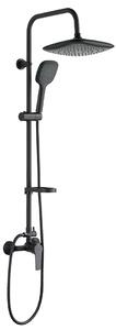 Kuchinox Fiona, coloană de duș cu duș manual și cap de duș, negru mat, LAV-PKF_70KB