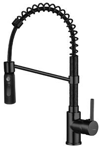 Kuchinox Serpen, baterie lavoar înaltă, negru mat, LAV-BKP_76SD