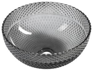 Sapho Sapho, lavoar de blat BEAUTY din sticlă gravată Ø 39,5 cm, negru, TY310
