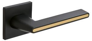 Mâner de ușă Kuchinox Elika II, negru mat-auriu mat, LAV-KAE_900G