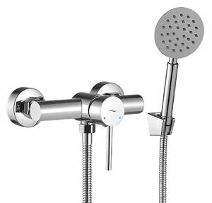 Kuchinox Noia, baterie duș de perete cu set de duș manual, crom, LAV-BNK_041D