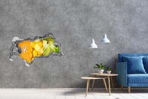 Fototapet 3D gaură în perete Fructe si legume