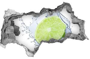 Autocolant 3D gaura cu priveliște Lămâie verde