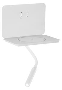 ONLI - Lampă LED flexibilă cu poliță WIK, LED/6,5W/230V + LED/3W, albă