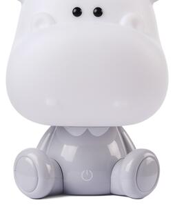 ONLI - Lampă de veghe LED reglabilă PUPPIES LED/3W/230V 25 cm hipopotam/gri