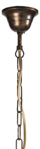 ONLI - Candelabru suspendat CAROLINA cu lanț, 6x E14, 6W, 230V, finisaj bronzat
