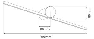 Aplica LED pentru oglindă de baie ARTIST, 6W/230V, 40 cm, IP44, negru