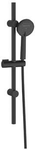 Invena Kalitea, coloană de duș 70cm cu cap de duș manual, cap de duș manual cu 2 funcții, negru mat, INV-AU-72-Z04-V