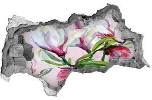 Autocolant gaură 3D flori magnolia