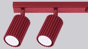 Brilagi - Plafonieră LED CRESTO cu 6 spoturi GU10, 10W, 230V, burgundiu