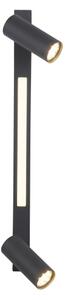 Schöner Wohnen 11793-18 - Spot LED DANTE 2xGU10/10W+LED/7,2W negru