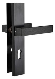 Mâner exterior pentru ușă Kuchinox Floko, pe montaj lung pentru cilindru, negru, LAV-KZF_912A
