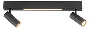 Schöner Wohnen 11793-18 - Spot LED DANTE 2xGU10/10W+LED/7,2W negru