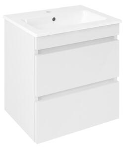 Sapho Sapho, dulap lavoar EZARA 48x54x39cm, alb lucios, EZ492-3030