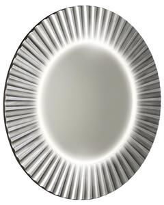 Sapho Sapho, oglindă rotundă PRIDE cu iluminare LED în ramă, diametru 90cm, argintie, PD952