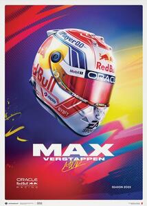 Imprimare de artă Oracle Red Bull Racing - Max Verstappen - Helmet - 2023, Automobilist