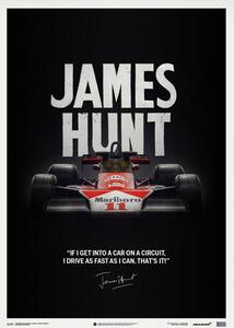 Imprimare de artă McLaren M23 - James Hunt - Quote - Japanese GP - 1976 - Limited Poster, Automobilist