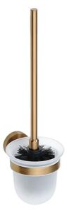 Sapho Sapho, suport perie toaletă X-ROUND COPPER, sticlă mată, cupru mat, XR303PG
