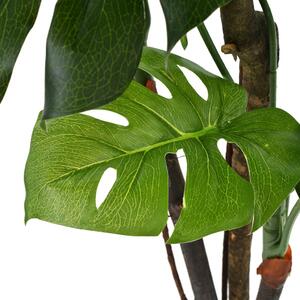 Plantă artificială Monstera cu ghiveci, 130 cm, verde