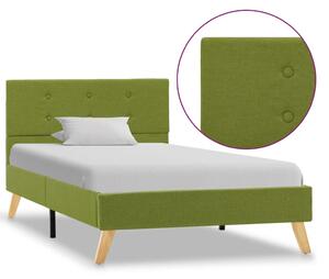 Cadru de pat, verde, 100 x 200 cm, material textil