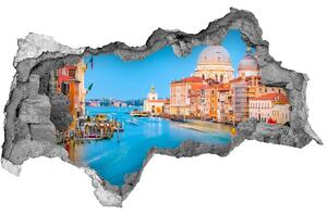 Fototapet un zid spart cu priveliște Veneția, Italia