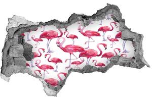 Autocolant autoadeziv gaură Flamingos
