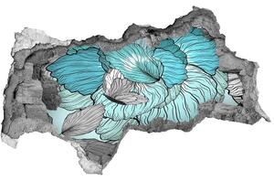 Autocolant gaură 3D model floral