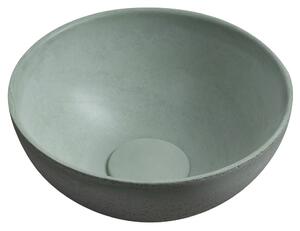 Sapho Sapho, lavoar de blat din beton MINOR, diametru 26cm, verde mat, MR26023