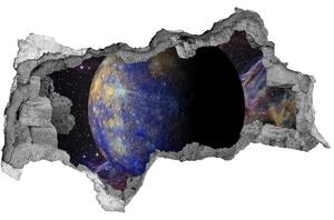 Autocolant 3D gaura cu priveliște Mercur