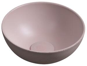 Sapho Sapho, lavoar de blat din beton MINOR, diametru 26cm, roz mat, MR26021