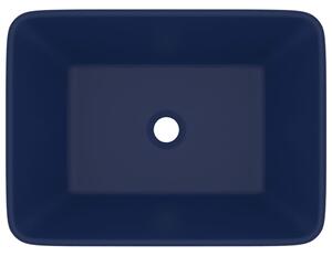 Chiuvetă de baie lux, albasru închis mat, 41x30x12 cm, ceramică