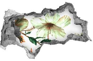 Autocolant de perete gaură 3D flori de hibiscus