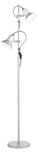 Ideal Lux - Lampă de podea POLLY 2xE27/60W/230V argintie